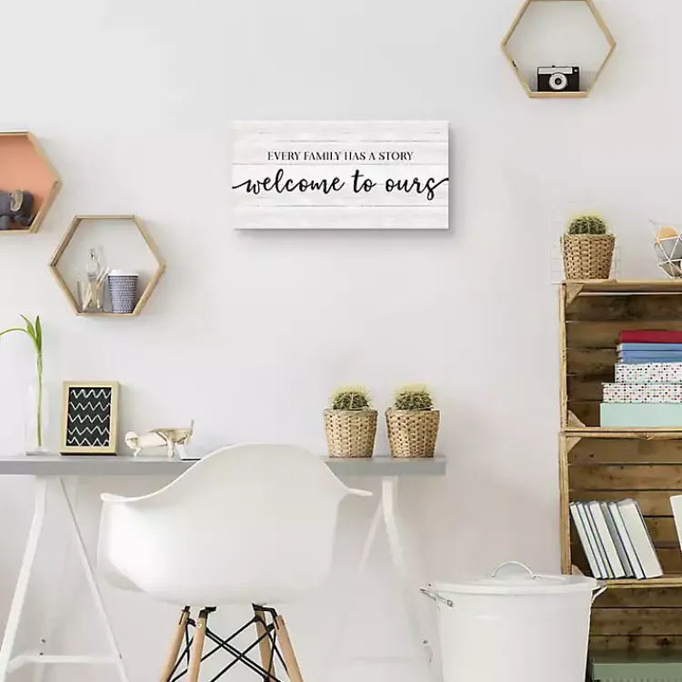 Kirklands Home Wall Quotes & Signs|Family Story Canvas Art Print, 24x12 in.