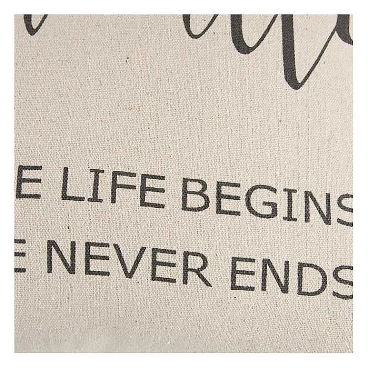 New Family Where Love Never Ends Pillow Pillows