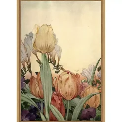 Kirklands Home Canvas Art|Fantasy Garden Tulip Framed Canvas Art Print