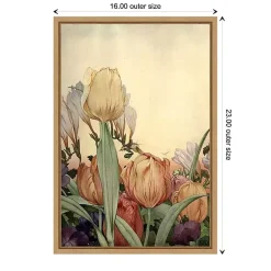 Kirklands Home Canvas Art|Fantasy Garden Tulip Framed Canvas Art Print