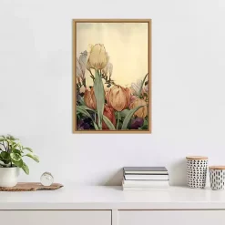 Kirklands Home Canvas Art|Fantasy Garden Tulip Framed Canvas Art Print