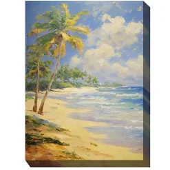 Kirklands Home Outdoor Wall Decor|Faraway Island Outdoor Canvas Art Print Multi