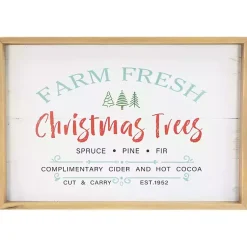 Best Farm Fresh Christmas Trees Wood Framed Wall Plaque Christmas Art & Wall Decor