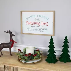 Best Farm Fresh Christmas Trees Wood Framed Wall Plaque Christmas Art & Wall Decor