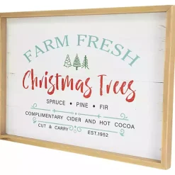 Best Farm Fresh Christmas Trees Wood Framed Wall Plaque Christmas Art & Wall Decor