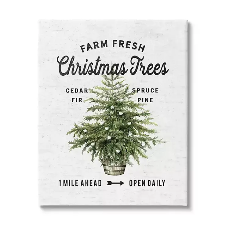 Outlet Farm Fresh Trees Christmas Wall Plaque Christmas Art & Wall Decor