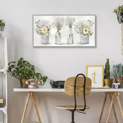 Kirklands Home Canvas Art|Farmhouse Bouquets Framed Canvas Art Print