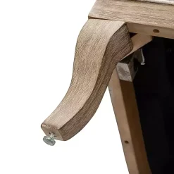 Kirklands Home Accent Chairs|Farmhouse Gray & Ivory Striped Armchair