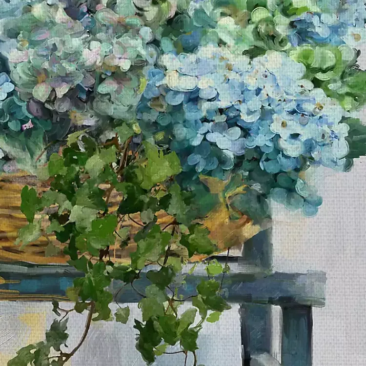 Kirklands Home Canvas Art|Farmhouse Hydrangeas Canvas Art Print Multi