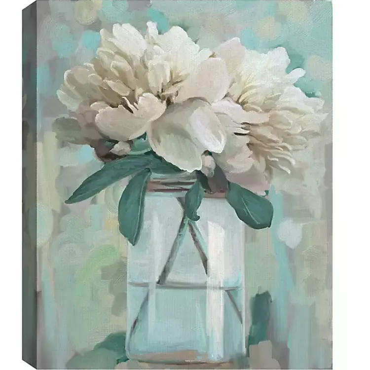 Kirklands Home Canvas Art|Farmhouse Peonies Canvas Art Prints, Set of 2