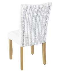 Kirklands Home Dining Chairs|Farmhouse Stripes Highback Dining Chairs, Set of 2