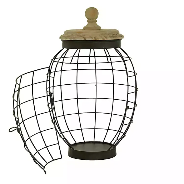 Best Farmhouse Wire Frame 2-pc. Decorative Jar Set Decorative Bowls & Jars