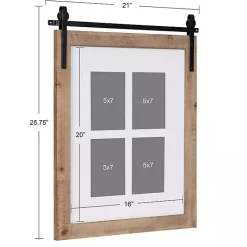 Outlet Farmhouse Wood and Metal Collage Frame Collage Frames