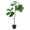 New Faux Fiddle Leaf Plant in Black Pot Trees & Topiaries