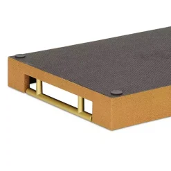 Discount Faux Leather Camel Tray Decorative Trays