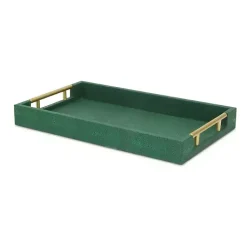 Faux Leather Tray Decorative Trays