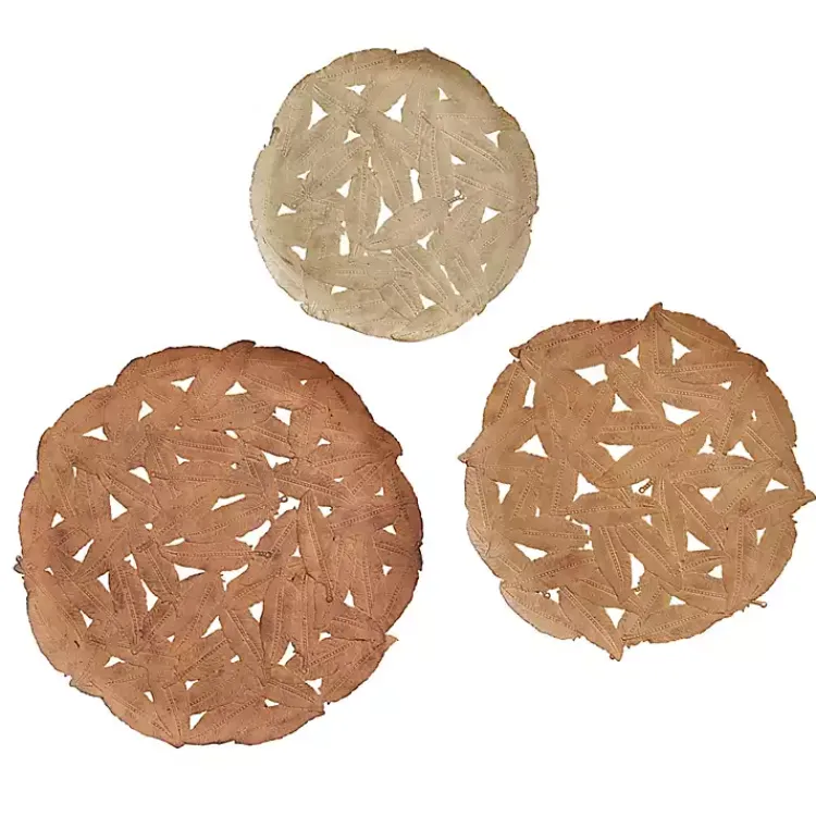 Kirklands Home Wall Plaques|Feathers Collage 3-pc. Wall Plaque Set