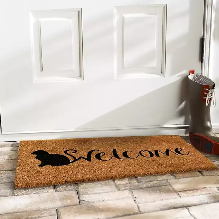 Kirklands Home Doormats|Feline Welcome Doormat