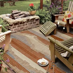 Kirklands Home Outdoor Rugs|Fernandina Outdoor Area Rug, 9x12 Brown