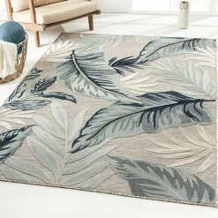 Kirklands Home Outdoor Rugs|Ferns and Palms Indoor/Outdoor Area Rug, 7x9