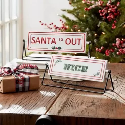 Festive Reversible 2-pc. Christmas Sign Set Christmas Decorations