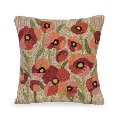 Kirklands Home Outdoor Cushions & Pillows|Field of Dreams Hand Hooked Outdoor Throw Pillow