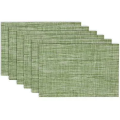 Kirklands Home Table Linens|Fig Tweed Placemats, Set of 6 Green