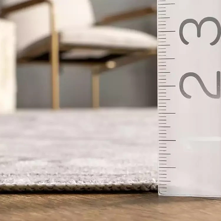 Kirklands Home Area Rugs|Flo Vintage Medallion Washable Area Rug, 6x9 Gray