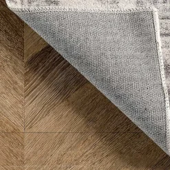 Kirklands Home Area Rugs|Flo Vintage Medallion Washable Area Rug, 6x9 Gray