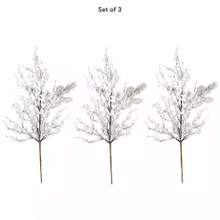 Best Flocked Holly Berry Stems, Set of 3 Stems & Bouquets