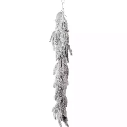 Best Flocked Weeping Noble Fir Garland Christmas Arrangements & Garland
