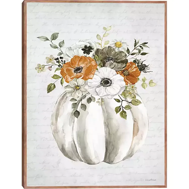 New Flora Pumpkin Harvest Wall Plaque Fall