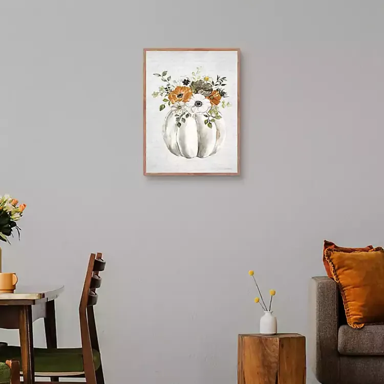 New Flora Pumpkin Harvest Wall Plaque Fall
