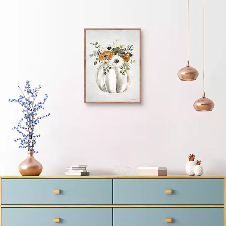 New Flora Pumpkin Harvest Wall Plaque Fall