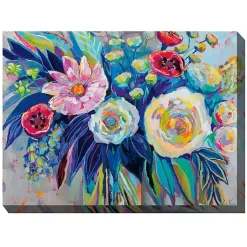 Kirklands Home Outdoor Wall Decor|Floral Array Outdoor Canvas Art Print