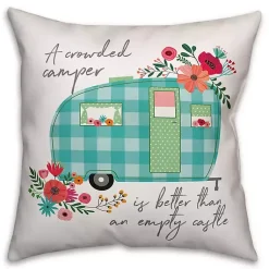Floral Camper Double-Sided Pillow Pillows