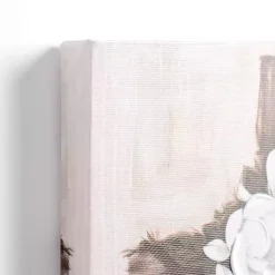 Kirklands Home Canvas Art|Floral Cross Canvas Art Print