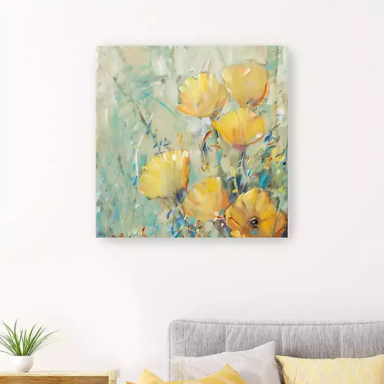 Kirklands Home Canvas Art|Floral Expression II Giclee Canvas Art Print Yellow