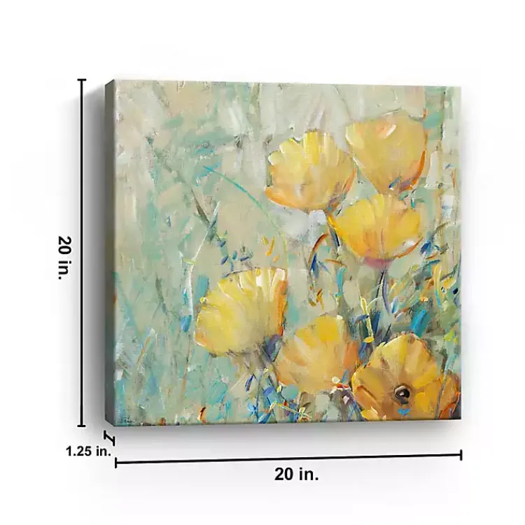 Kirklands Home Canvas Art|Floral Expression II Giclee Canvas Art Print Yellow