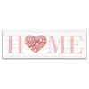 Floral Heart Home Canvas Art Print Valentines Day Decorations
