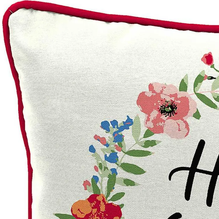 Kirklands Home Outdoor Cushions & Pillows|Floral Home Sweet Home Outdoor Pillow