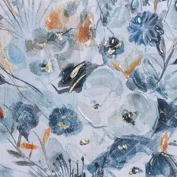 Kirklands Home Framed Art|Floral In A Jar II Framed Wall Art Print Blue