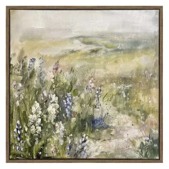 Kirklands Home Canvas Art|Floral Meadows Framed Canvas Art Prints, Set of 2 Green