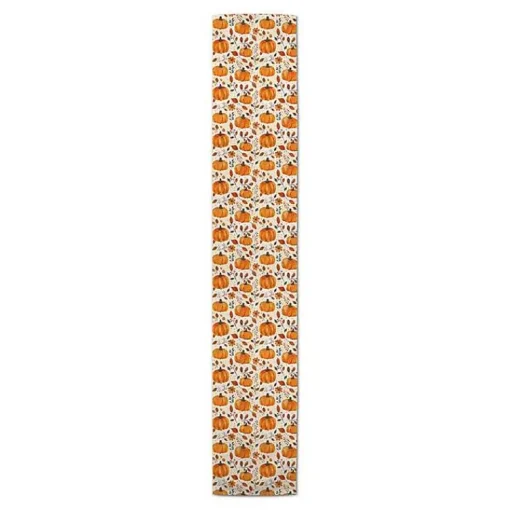 Sale Floral Pumpkin Patch Table Runner, 90 in. Fall