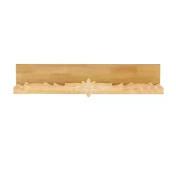 Kirklands Home Shelves|Floral Scroll Natural Wood Wall Shelf