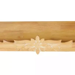 Kirklands Home Shelves|Floral Scroll Natural Wood Wall Shelf