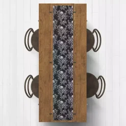 Kirklands Home Table Linens|Floral Skulls Halloween Table Runner