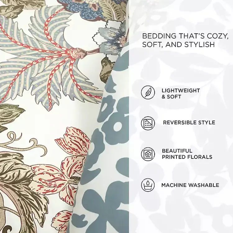 Kirklands Home Comforters|Floral Sydney Reversible 3-pc. Queen Comforter Set Multi