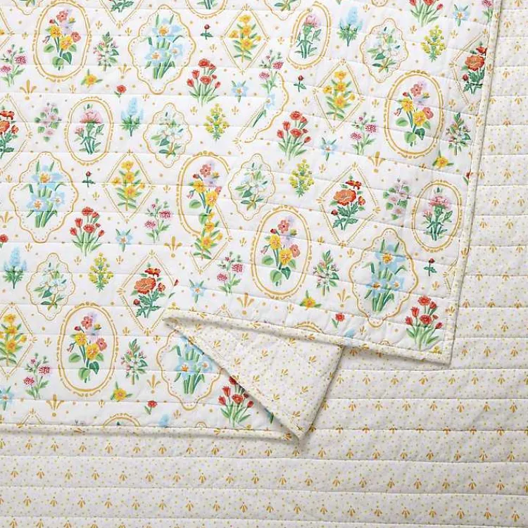 Kirklands Home Quilts|Floral Wallpaper 3-pc. King Quilt Set