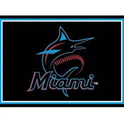 Kirklands Home Area Rugs|Florida Marlins Spirit Rug, 3x4 Black